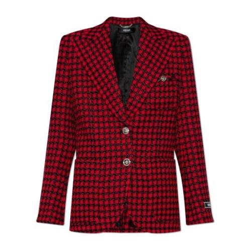 Tweed jas Versace , Red , Dames