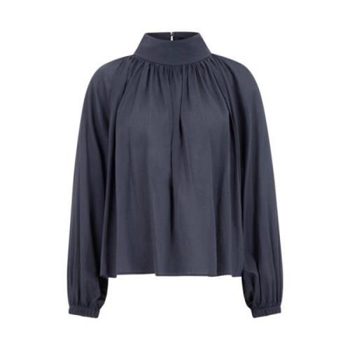 Donkerblauwe Blouse Dumonda Drykorn , Blue , Dames