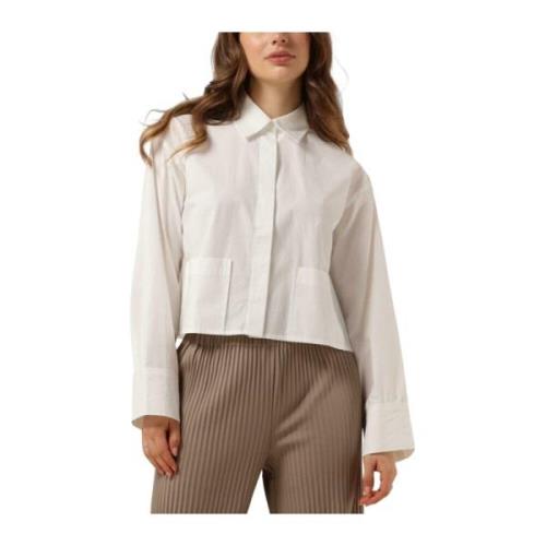 Elegante Witte Blouse Y.a.s , White , Dames