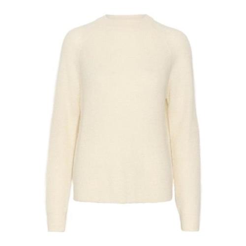 Witte Raglan Pullover Trui Soaked in Luxury , White , Dames