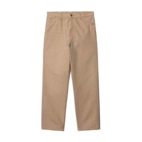 Dusty H Brown Straight Trousers Carhartt Wip , Brown , Heren