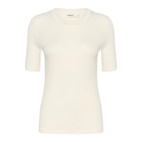 Rollneck Top Whisper White Soaked in Luxury , White , Dames