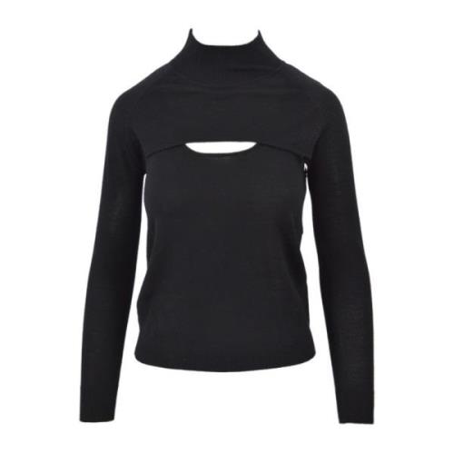 Stijlvolle Turtlenecks voor Trendy Looks Patrizia Pepe , Black , Dames