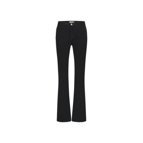 Eva Flare Trousers Fabienne Chapot , Black , Dames