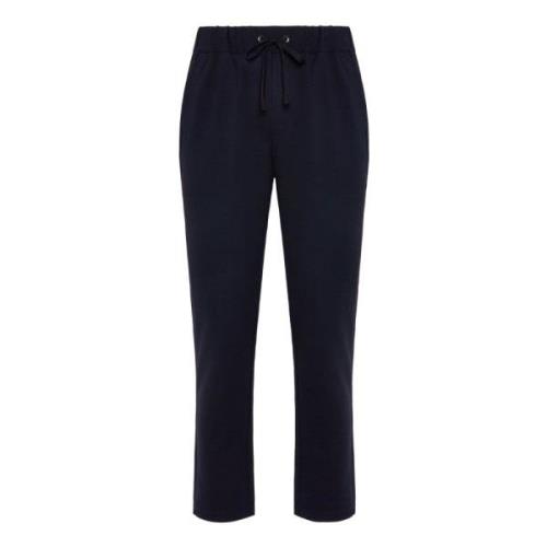 Katoenmix Interlock Broek Boggi Milano , Blue , Heren