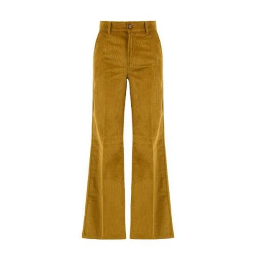 Oker Broek voor Stijlvolle Kleding Attic and Barn , Yellow , Dames