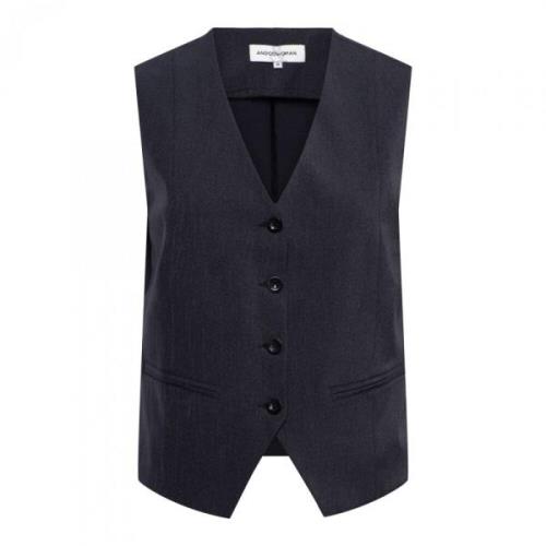 Antraciet Reis Gilet &Co Woman , Gray , Dames