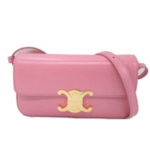 Pre-owned Leather celine-bags Celine Vintage , Pink , Dames