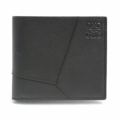 Pre-owned Leather wallets Loewe Pre-owned , Black , Heren