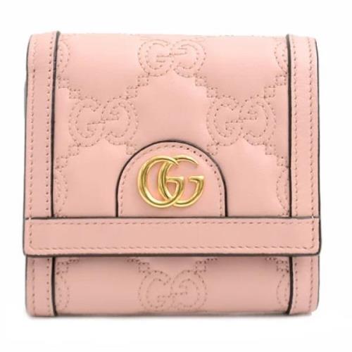 Pre-owned Leather wallets Gucci Vintage , Pink , Dames