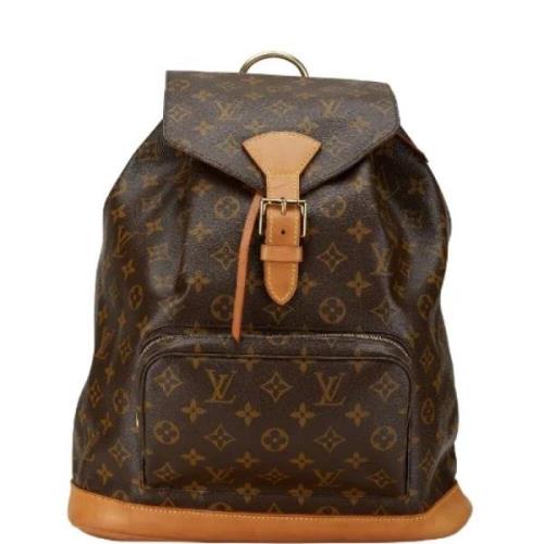 Pre-owned Canvas backpacks Louis Vuitton Vintage , Brown , Dames