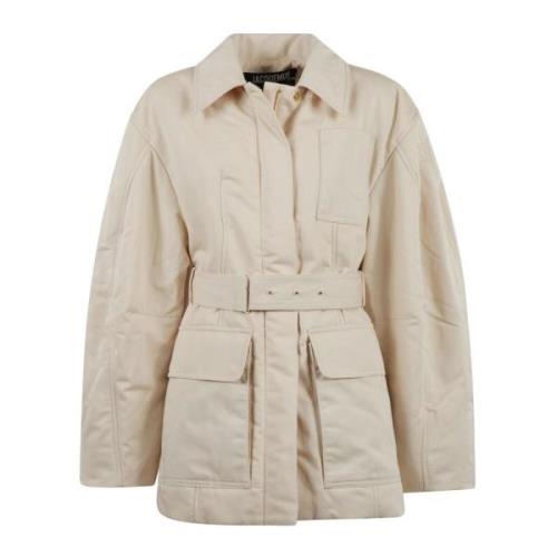 Stijlvolle Bari Jas Jacquemus , Beige , Dames