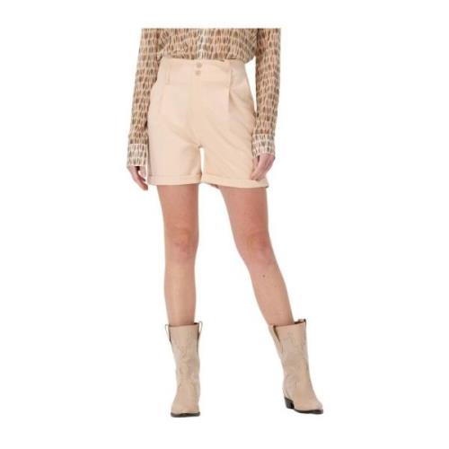 Dames Shorts in Zandkleur Est'Seven , Beige , Dames