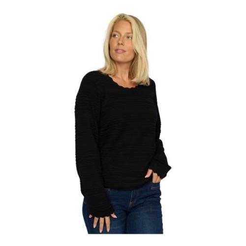 Zwarte Blouse Lara.Ea24 2-Biz , Black , Dames