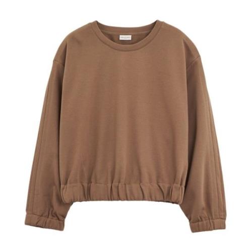 Crew Neck Sweatshirt Dries Van Noten , Brown , Dames