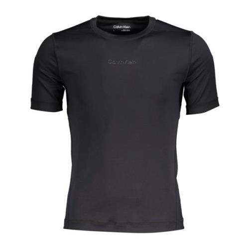 Korte Mouw Sport T-Shirt Zwart Calvin Klein , Black , Heren