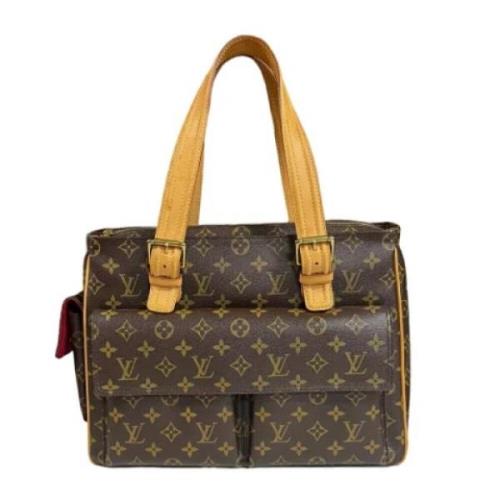 Pre-owned Fabric louis-vuitton-bags Louis Vuitton Vintage , Brown , Da...