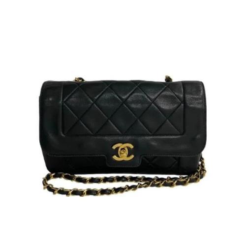 Pre-owned Leather crossbody-bags Chanel Vintage , Black , Dames