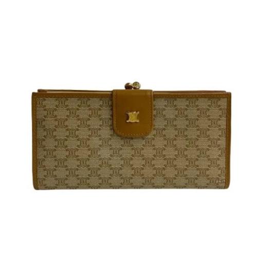 Pre-owned Canvas wallets Celine Vintage , Brown , Dames