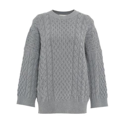 Grijze Gebreide Trui Aw24 Kaos , Gray , Dames