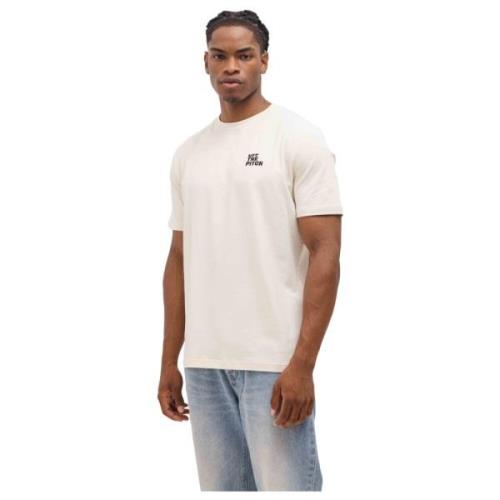 Globe Regular T-Shirt Heren Wit Off The Pitch , Beige , Heren