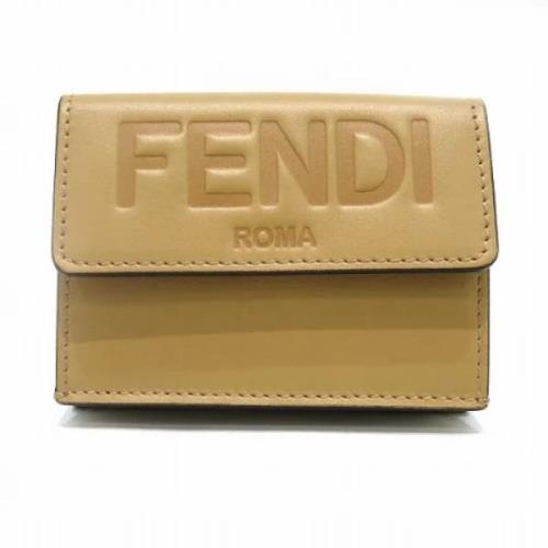 Pre-owned Leather wallets Fendi Vintage , Brown , Dames