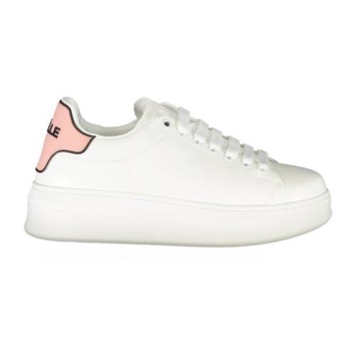 Sportieve Vetersneakers Roze Contrast Logo Gaëlle Paris , White , Dame...