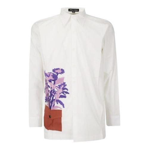 Bloemen Shirt KidSuper Studios , White , Heren