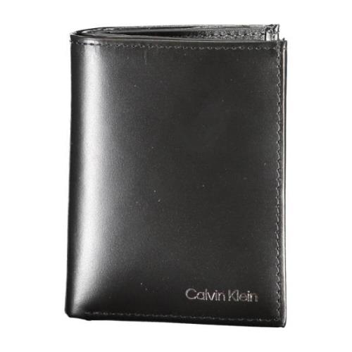 Heren Portemonnee Zwart Rfid Bescherming Calvin Klein , Black , Heren