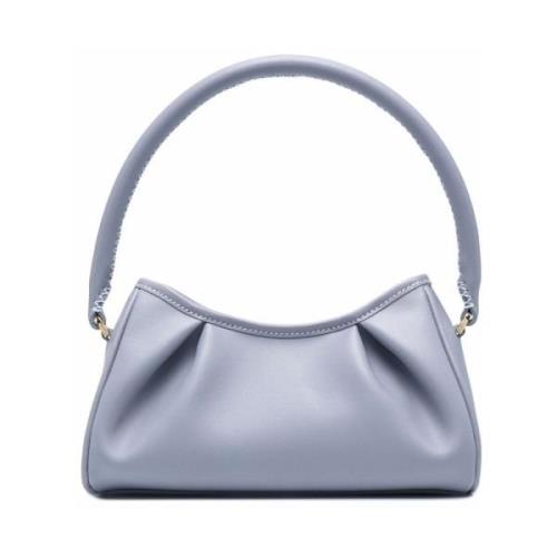 Opvouwbare handgestikte tas met ritssluiting Elleme , Blue , Dames