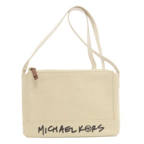 Pre-owned Canvas shoulder-bags Michael Kors Pre-owned , White , Dames