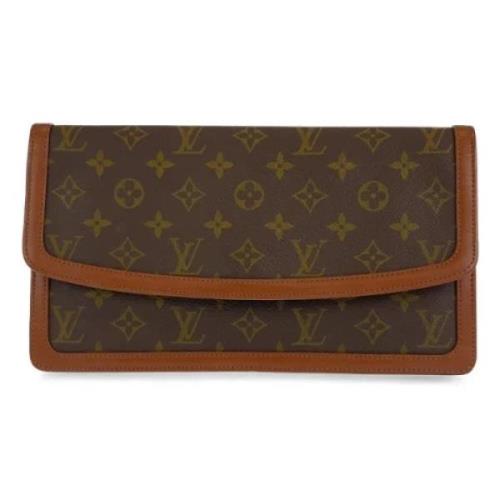 Pre-owned Canvas clutches Louis Vuitton Vintage , Brown , Heren