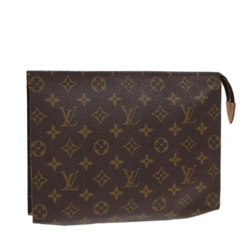 Pre-owned Canvas pouches Louis Vuitton Vintage , Brown , Dames