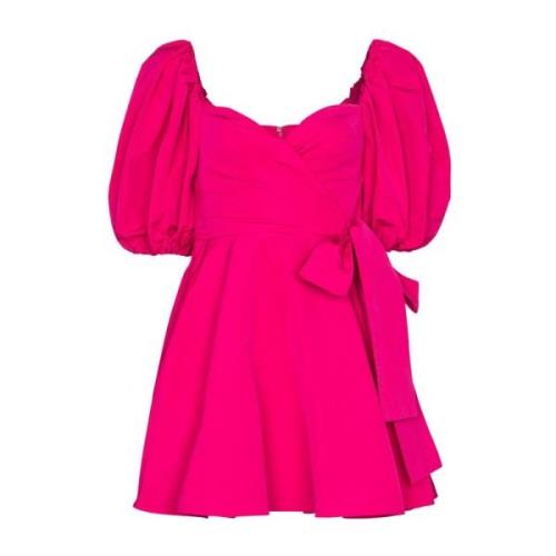 Fuchsia Wraparound Style Jurk Valentino Garavani , Pink , Dames