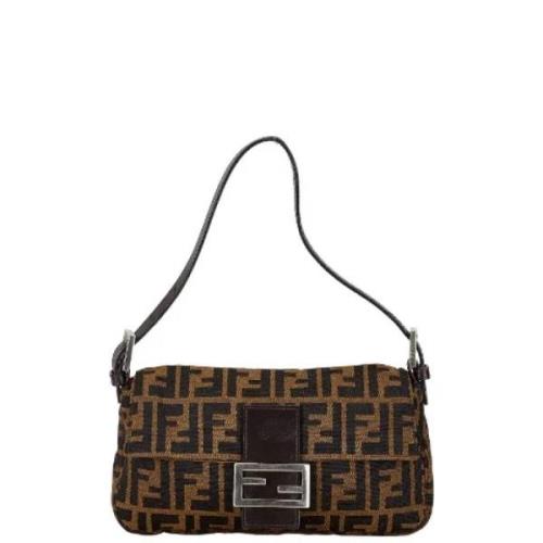 Pre-owned Canvas fendi-bags Fendi Vintage , Brown , Dames