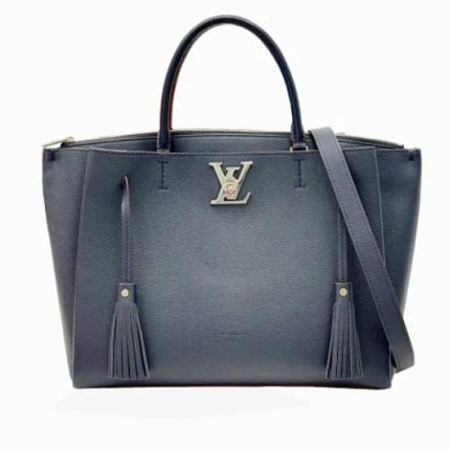 Pre-owned Leather louis-vuitton-bags Louis Vuitton Vintage , Blue , Da...