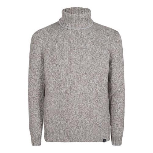 Turtle Neck Sweater Fay , Gray , Heren