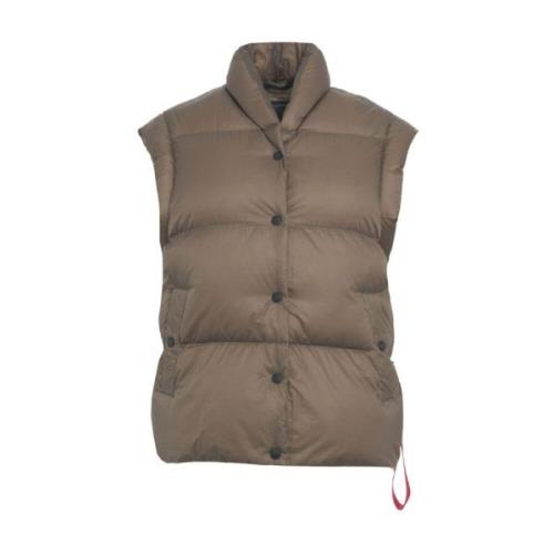 Bruine Vest Aw24 Dameskleding Afterlabel , Brown , Dames