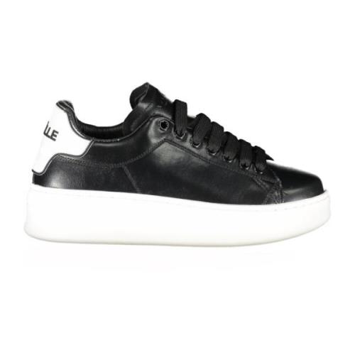 Sportieve Veterschoenen Zwart Contrast Logo Gaëlle Paris , Black , Dam...