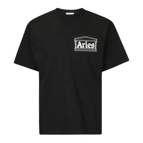 Temple SS Tee T-Shirt Aries , Black , Heren