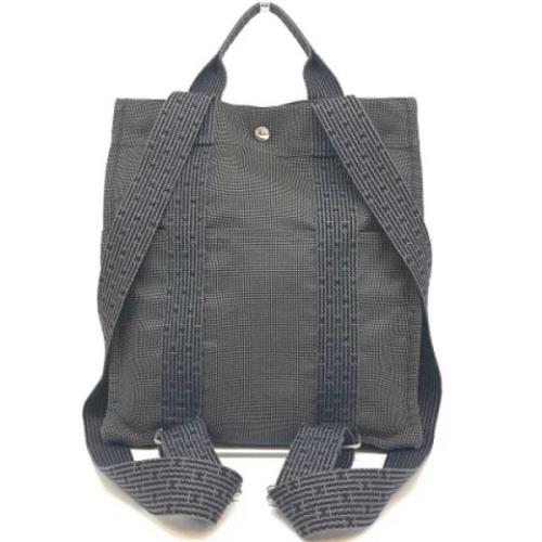 Pre-owned Canvas backpacks Hermès Vintage , Gray , Dames