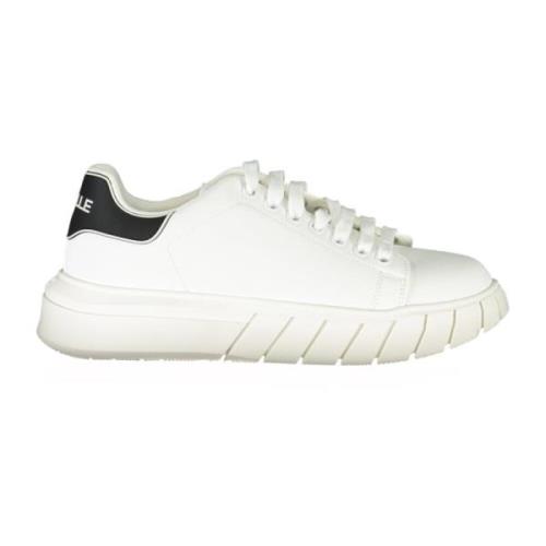 Sportieve Vetersneakers Wit Contrast Logo Gaëlle Paris , White , Heren