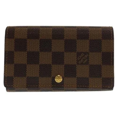 Pre-owned Canvas wallets Louis Vuitton Vintage , Brown , Dames