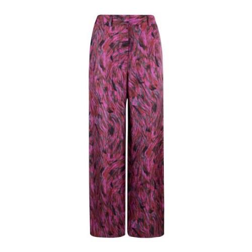 Bontprint Wijde Pijp Broek Lanvin , Multicolor , Dames