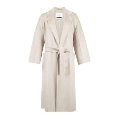 Elegante Zwarte Jas voor Vrouwen Max Mara , Beige , Dames