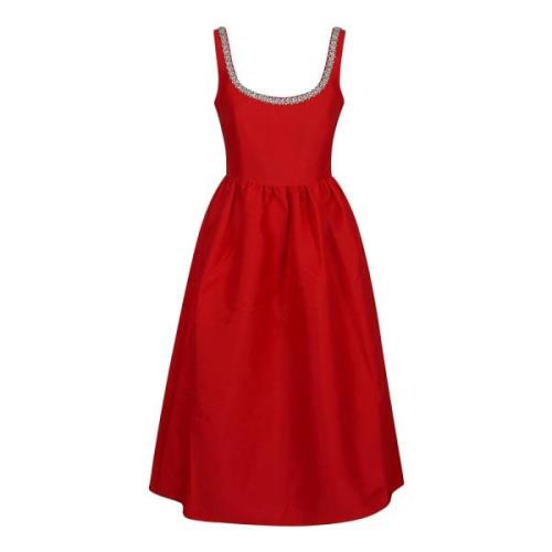 Rode Jurk voor Vrouwen Aw24 Self Portrait , Red , Dames