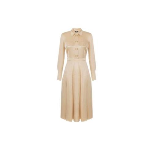 Elegante Jurk voor Speciale Gelegenheden Elisabetta Franchi , Beige , ...