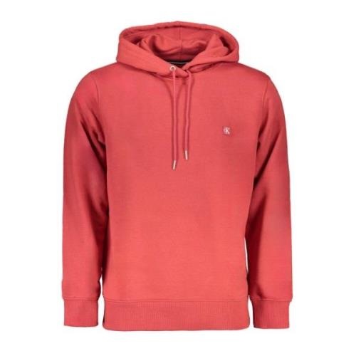 Rode hoodie met logo Calvin Klein , Red , Heren