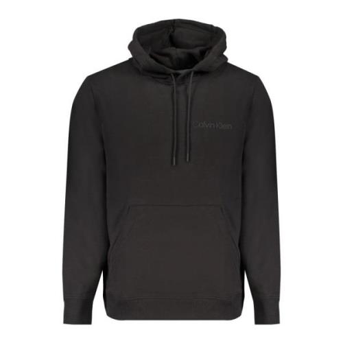 Zwarte hoodie met logoprint Calvin Klein , Black , Heren