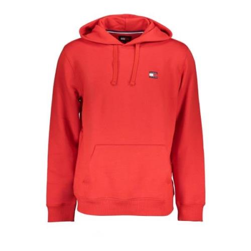 Rode hoodie met logo Tommy Hilfiger , Red , Heren